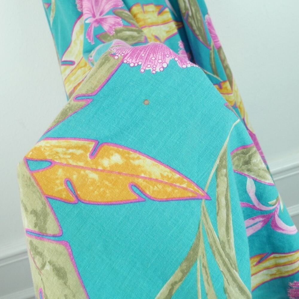Vintage Retro Halter Dress Pinup Fit Flare Circle Skirt Tropical Rockabilly S - Picture 3 of 8